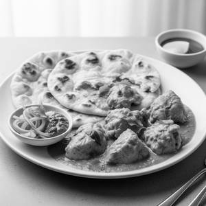 One Piece Chicken Curry( Less Spicy) And Rumali Roti