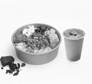 Protein Salad+ Choco Banana Oats Smoothie