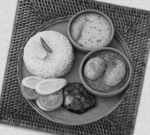 Traditional Bengali Egg Thali