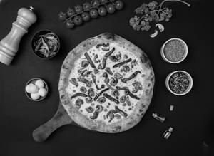 Sourdough Bianca Mushroom Truffle Pizza