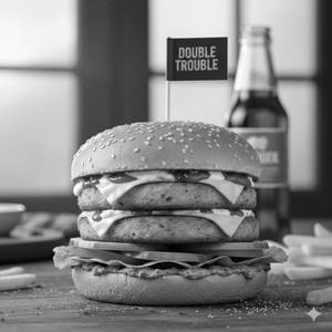 Double Aloo Tikki Burger