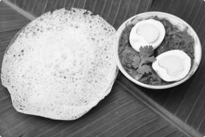 2 Appam + Egg Curry Combo