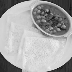 2 Appam + Kadala Curry Combo