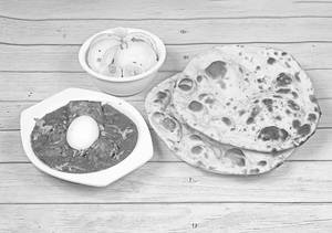 Egg masala full+ butter naan 1pic