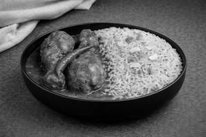 Basanti Pulao Chicken Kosha Bowl