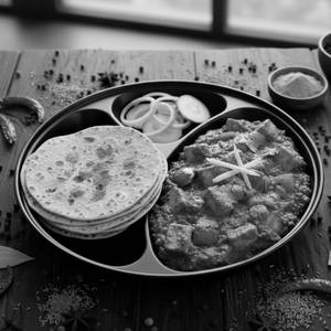 Kadhai Paneer Plus Roti