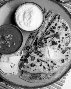 Mix Paratha With Curd Achar