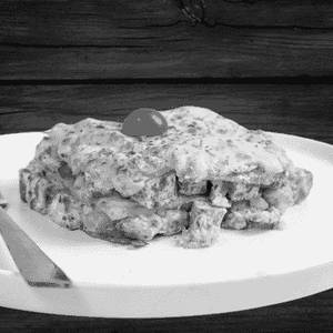 Non Veg Creamy White Lasagna