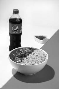 Stir Fried Vegetable In Hot Garlic Sauce With Fried Rice