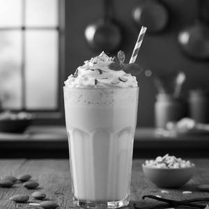 Badam Vanilla Shake Half