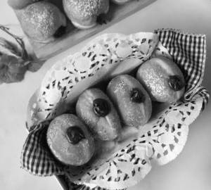 Dark Chocolate Filled Bomboloni ( Italian Donut)