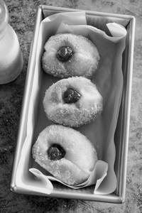 Strawberry Bomboloni ( Italian Doughnut)