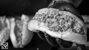 Cheesy beef sandwich