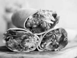 Barbeque chicken wrap