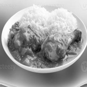 TELANGANA CHICKEN CURRY WITH WHITE RICE