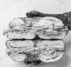 Creamy Truffle & Shroom Bagel