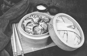 Spicy Veg Momo - Steamed