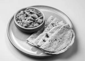 Mix Veg(Half) With Tabaa Butter Roti(5Pc.)