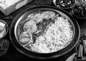 Desi Egg Curry Rice Bowl [Serves 1]