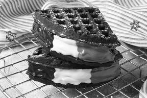 Triple Chocolate Waffle
