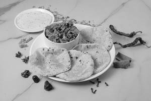 Bhindi Masala (250gms) With 4 Roti And Papad