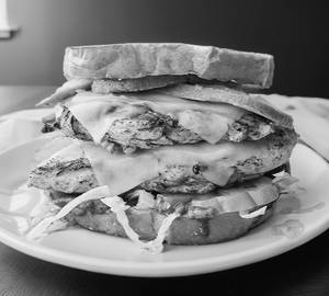 Barbeque chicken sandwich