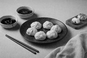 Chicken Steamed Momos [6 Pieces]