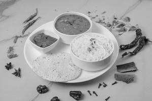 Dal (250ml) Rice (250gms) + Papad+ Pickle