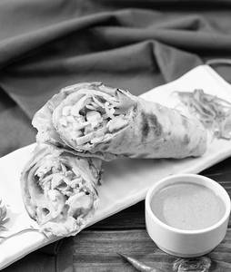 Malai Chaap Cheese Wrap