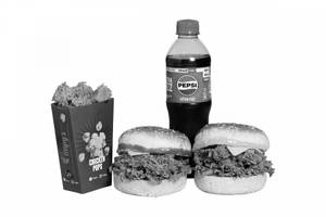 Burger Popcorn Meal