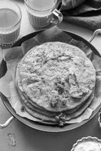 Mix paratha with curd