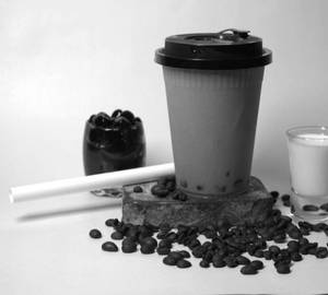 Classic cold coffee boba chill [350 mililitre]