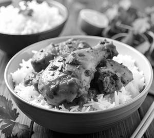 Chicken Tangdi Rice