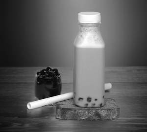 Hazelnut cold coffee with boba [350 mililitre]
