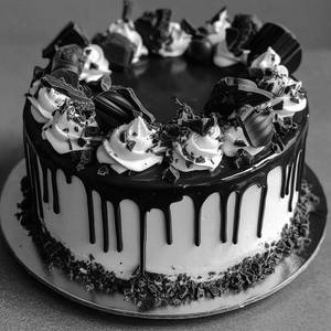 Chocolate Zebra Cake with Pastry Combo                                                                       