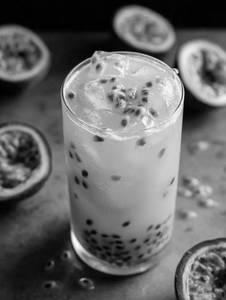 Passion fruit milk juice