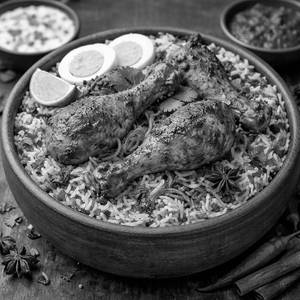 Roasted Chicken Dum Biryani