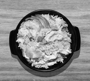Egg Schezwan Fried Rice with Gravy