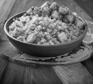 Vrat Special Sabudana Khichdi With Jeera Aloo Bowl