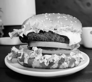 Grilled chicken cheese burger