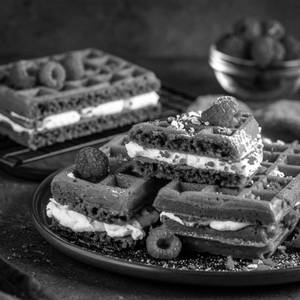 Red Velvet Waffle Sandwich