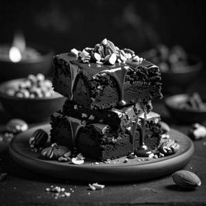 Nutella Sauce Brownie Nuts