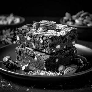 Caramel Sauce Brownie Nuts