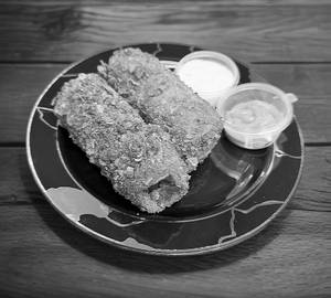 Cruncy chicken kebab shawarma