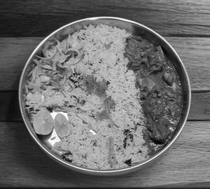 Jeera Rice With Chicken Curry