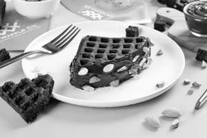 Almond Brownie Waffle Sandwich