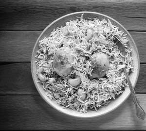 Egg Hyderabadi Biryani [ 2 Egg ]