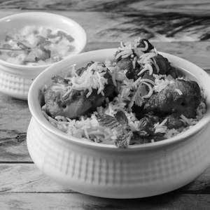Chicken Biryani With Salad (Pack of 4)                                          