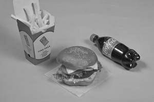Paneer Tikka Burger + Fries + Coke