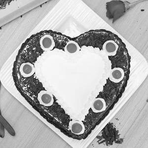 Valentine Heart Black Forest Cake
